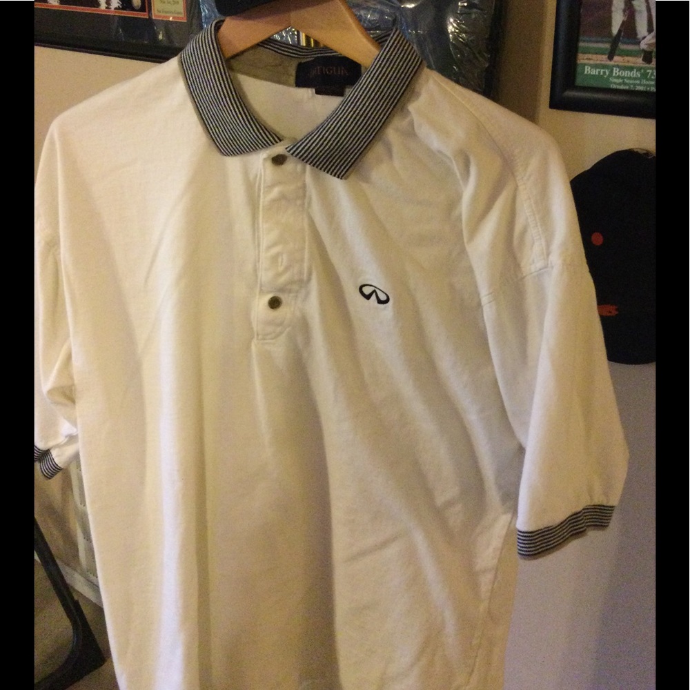 Antiqua XL Cream Infiniti Vintage Polo